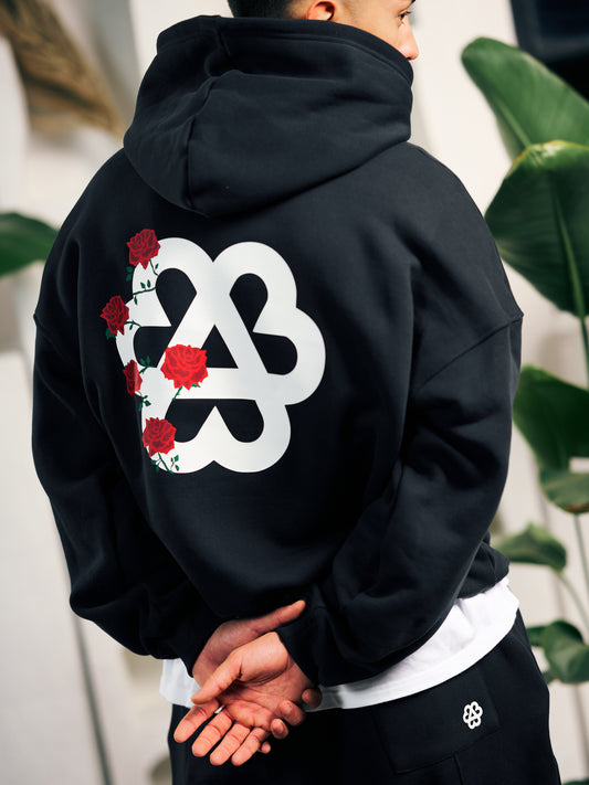 Roses Hoodie - Black
