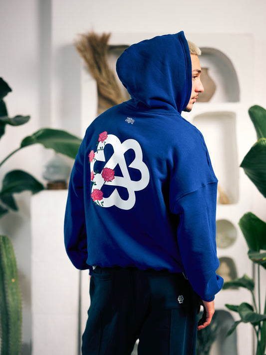 Roses Hoodie - Blue