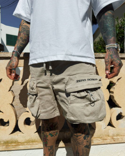 Jeans Cargo Bermuda - Concrete