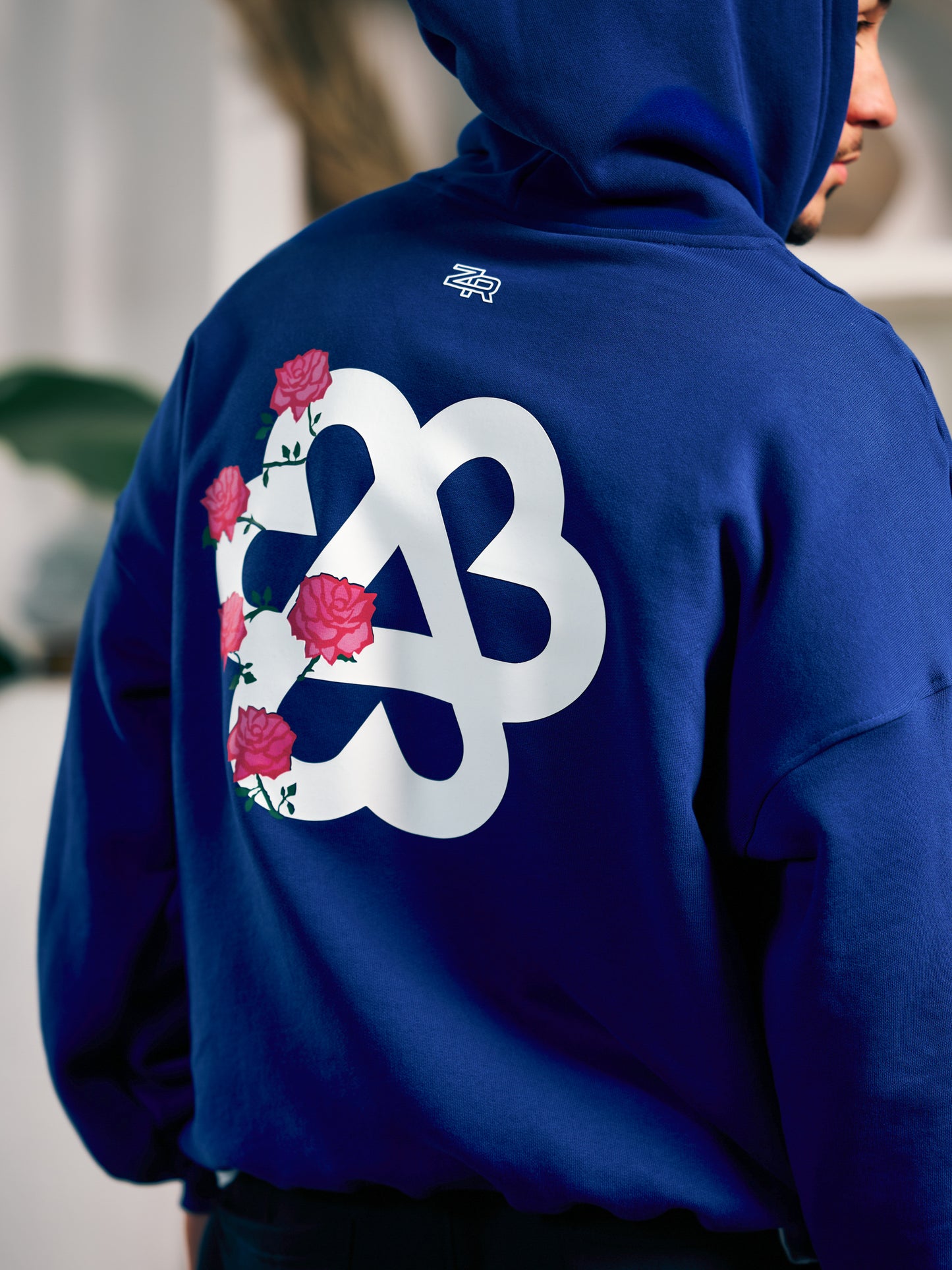 Roses Hoodie - Blue