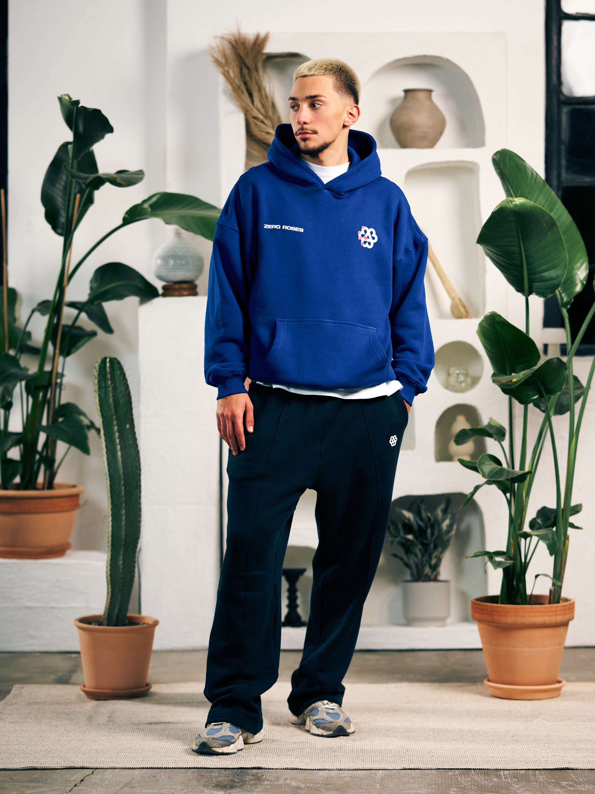 Roses Hoodie - Blue