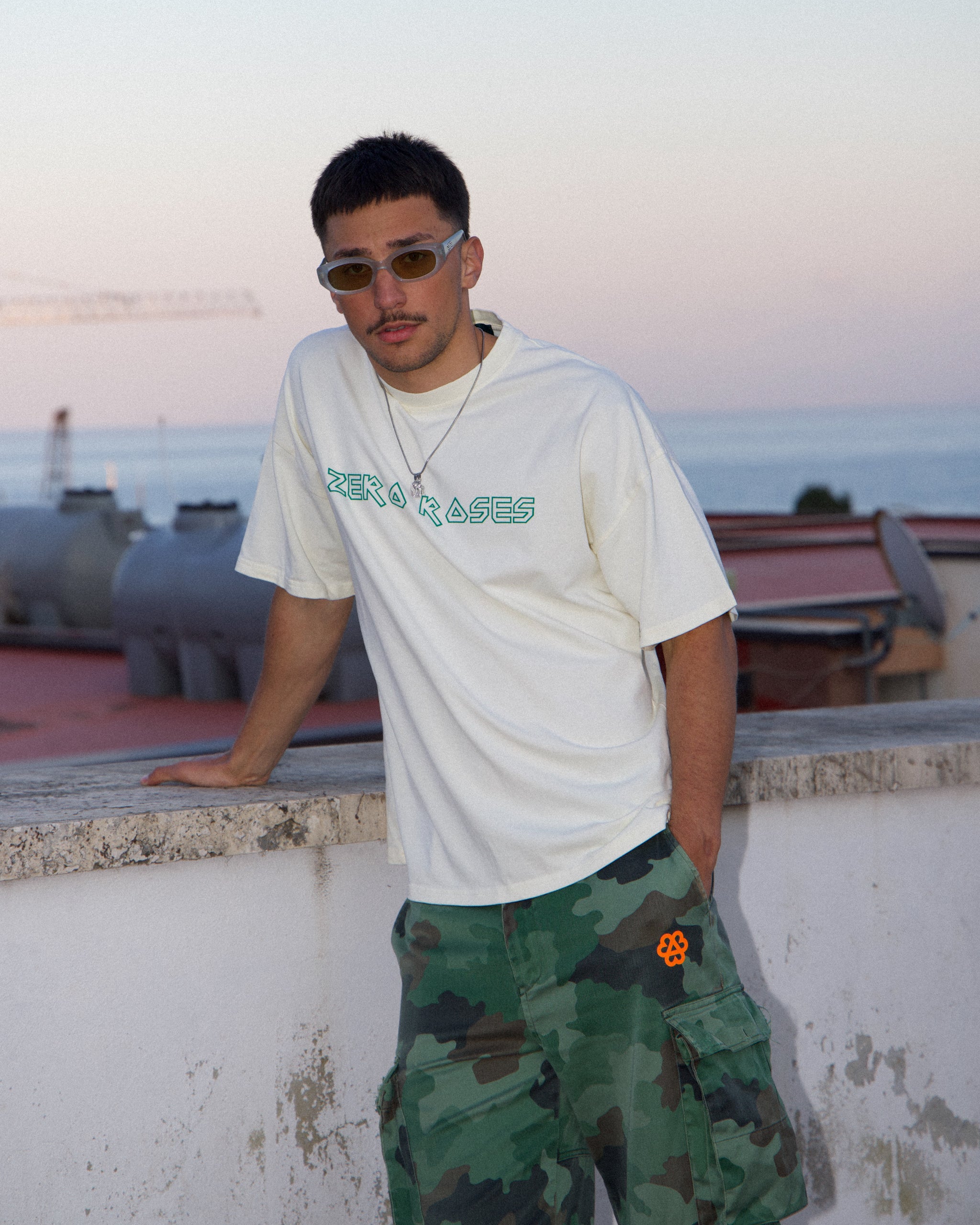 Emblem T-Shirt - Cream