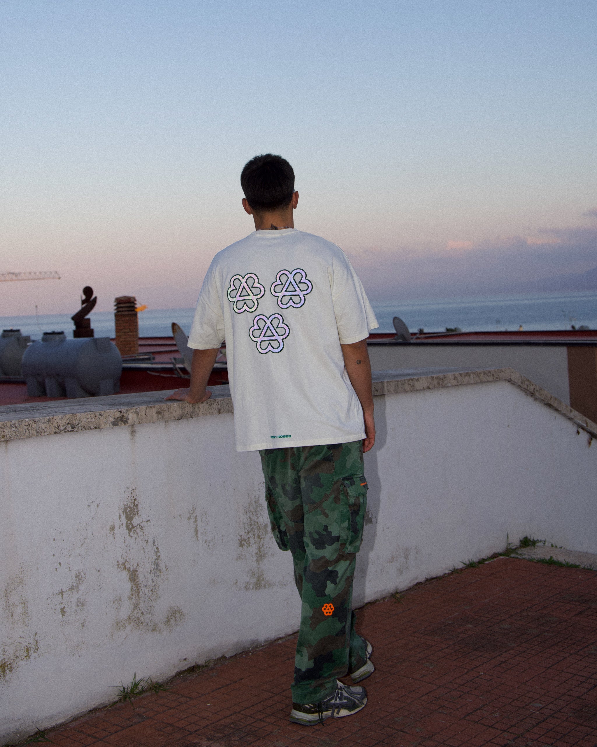 Emblem T-Shirt - Cream