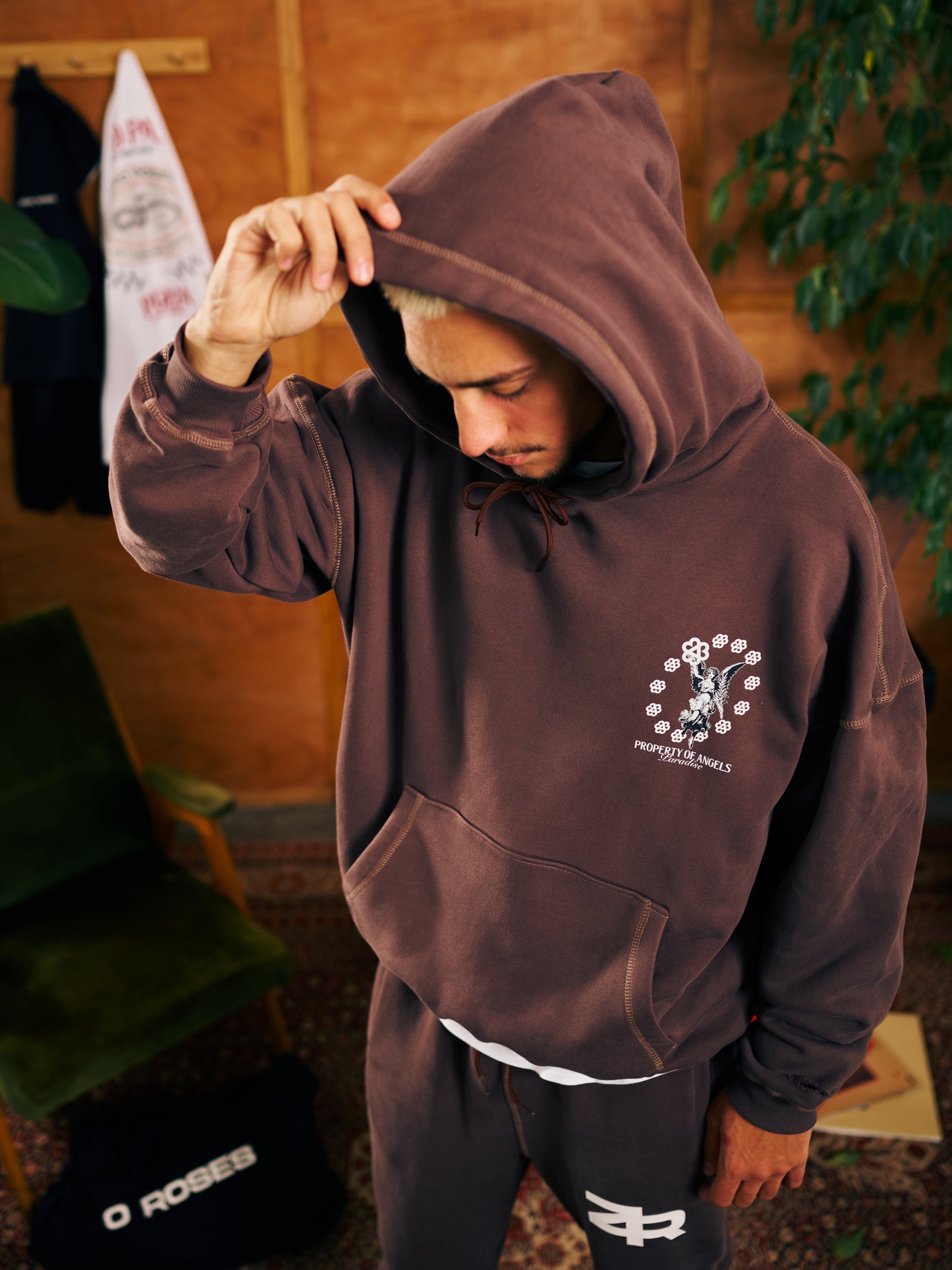 Angels Hoodie - Brown