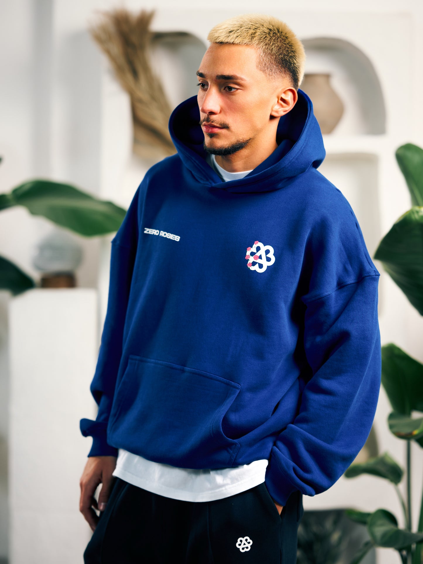 Roses Hoodie - Blue