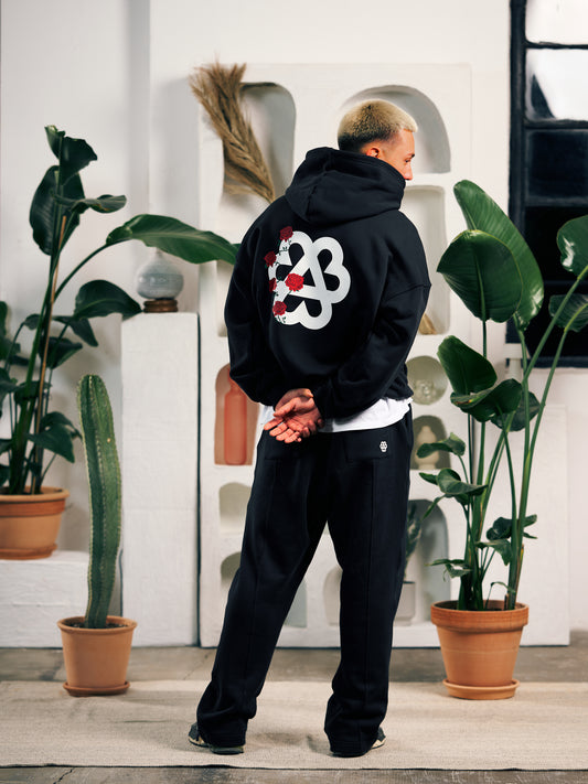 Roses Hoodie - Black