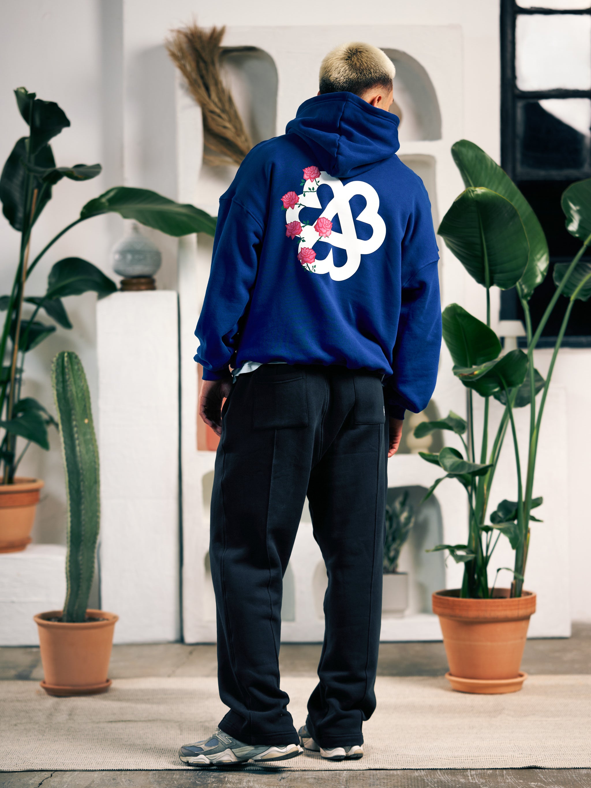 Roses Hoodie - Blue