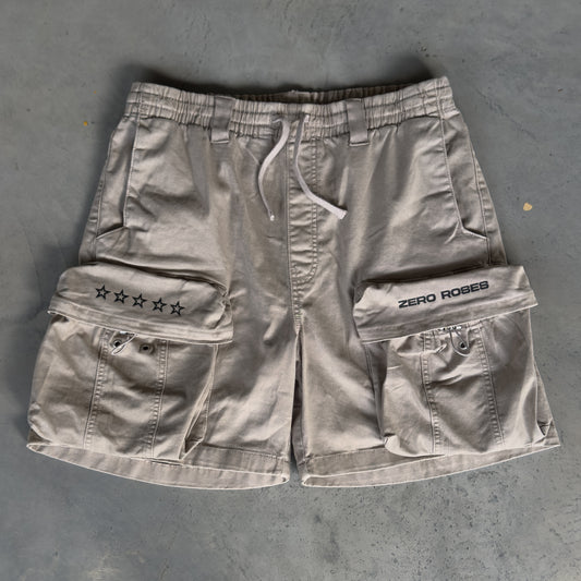 Jeans Cargo Bermuda - Concrete
