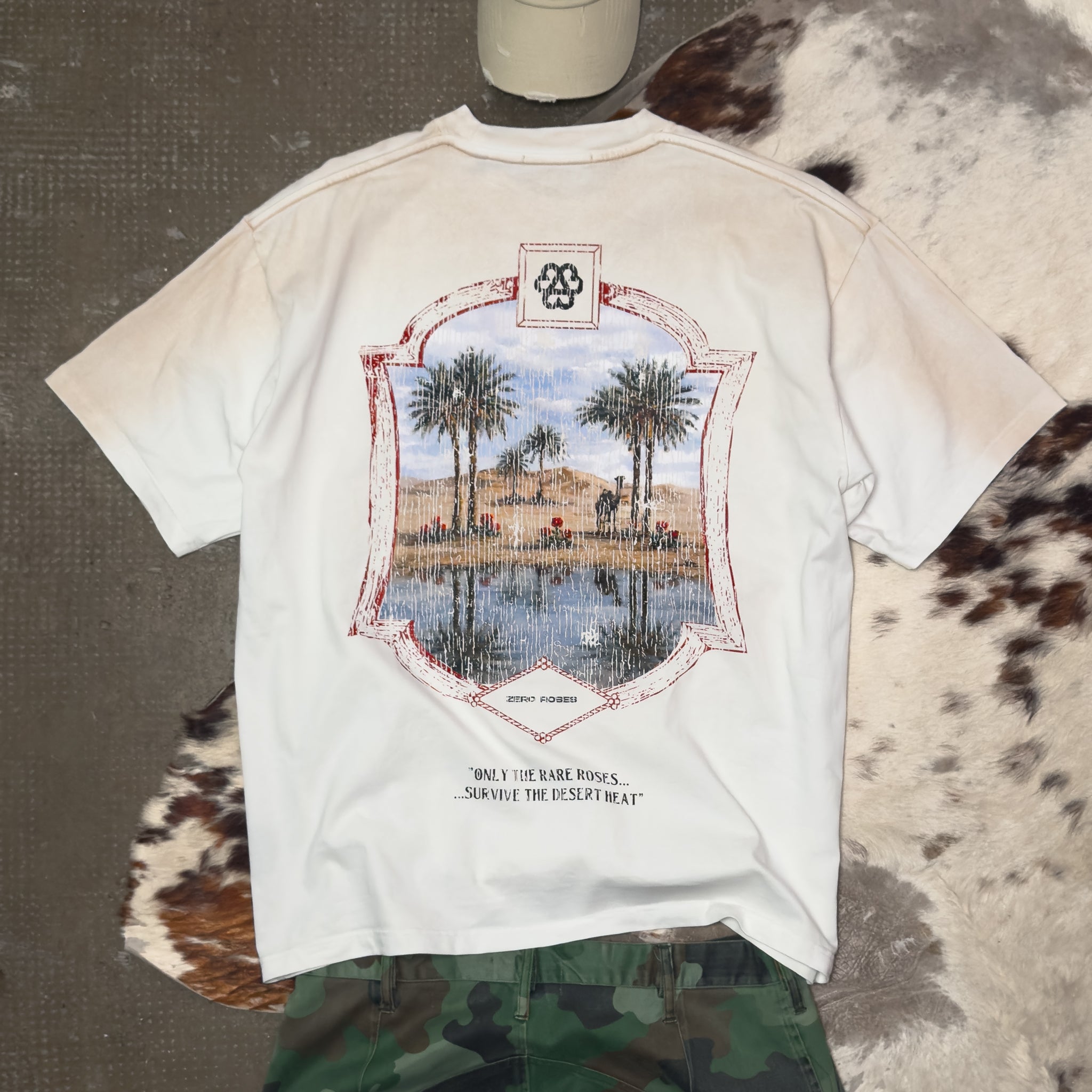 Desert T-Shirt - Rust Spray Cream