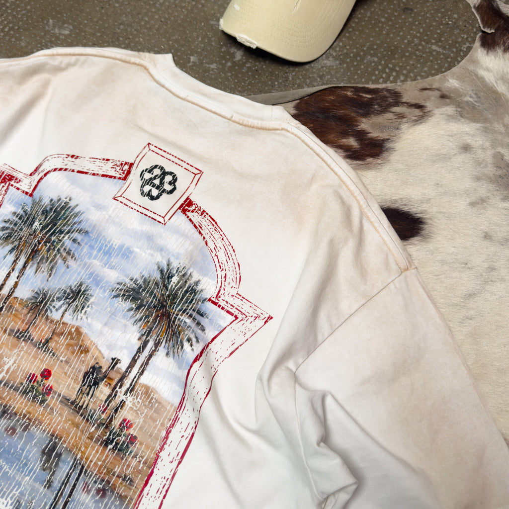 Desert T-Shirt - Rust Spray Cream