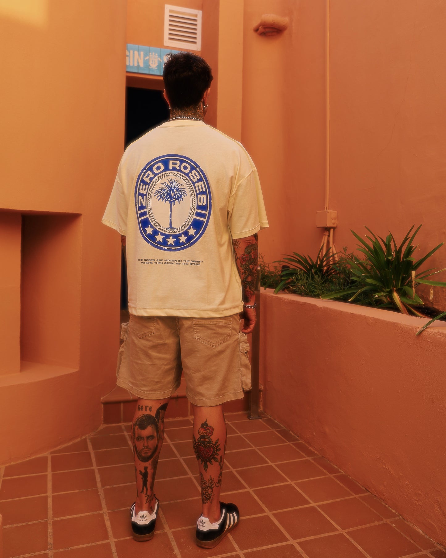 Palm T-Shirt - Cream