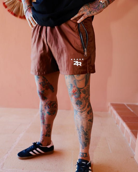 Elegant Swim Shorts - Brown
