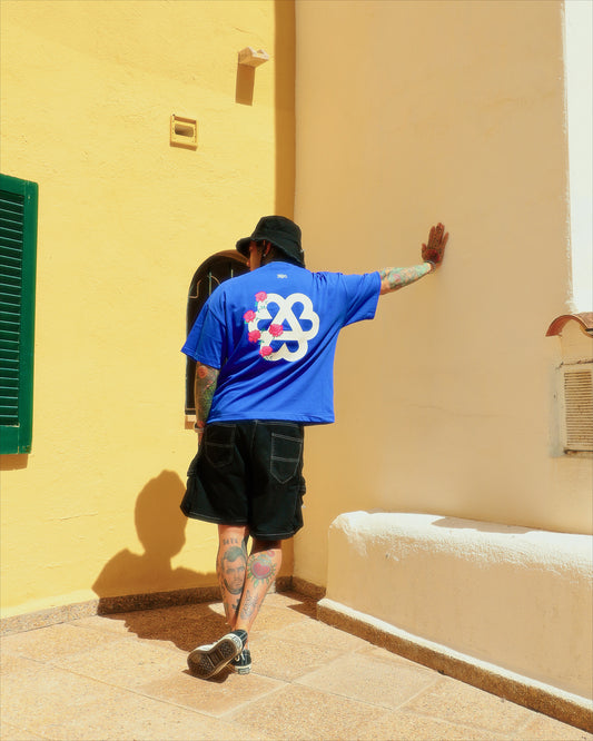 Roses T-Shirt - Blue