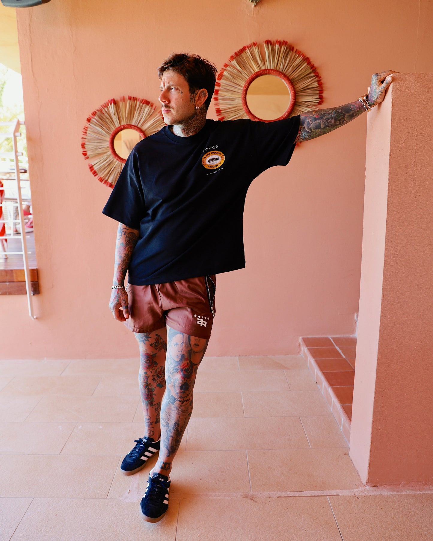 Elegant Swim Shorts - Brown