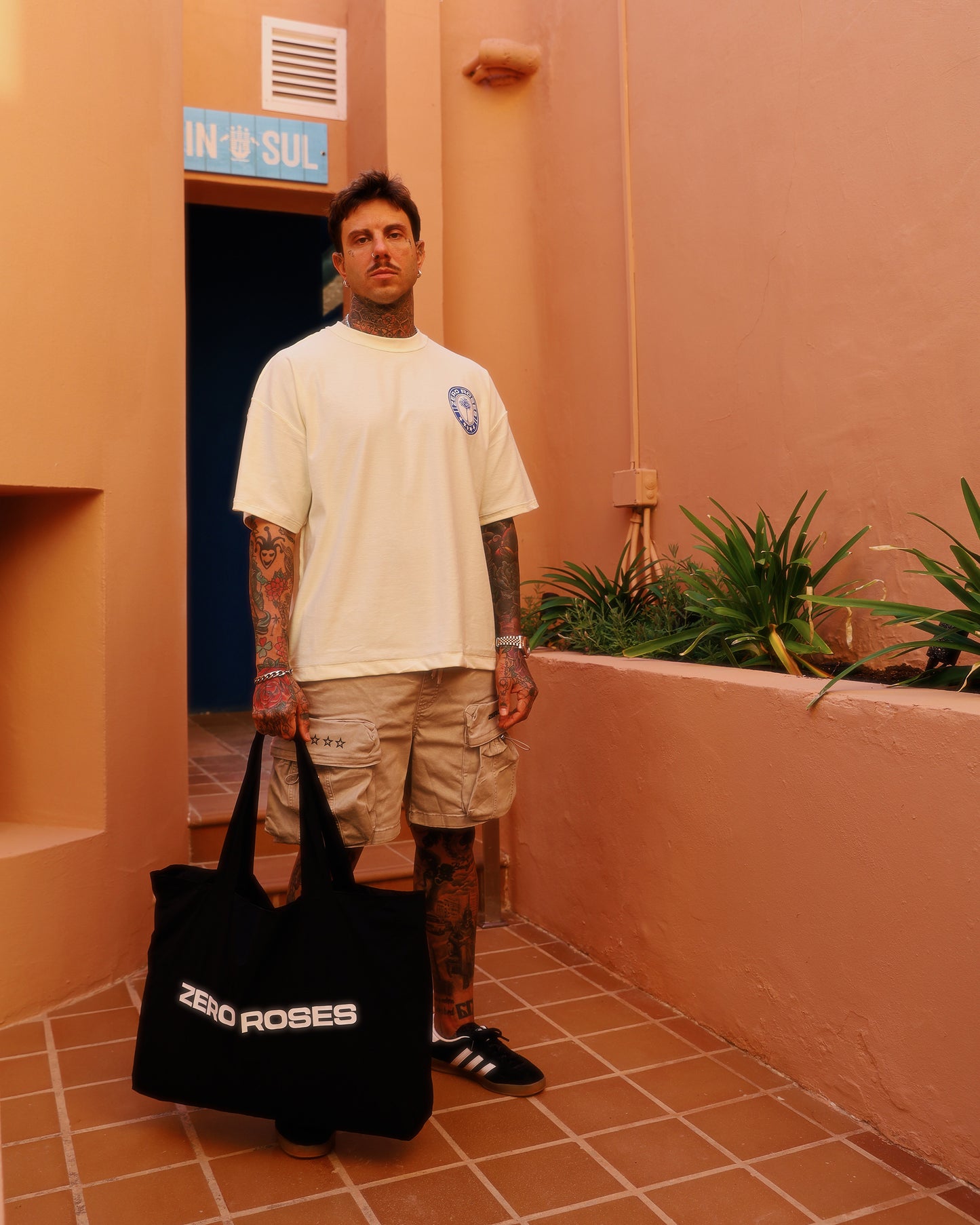 Palm T-Shirt - Cream