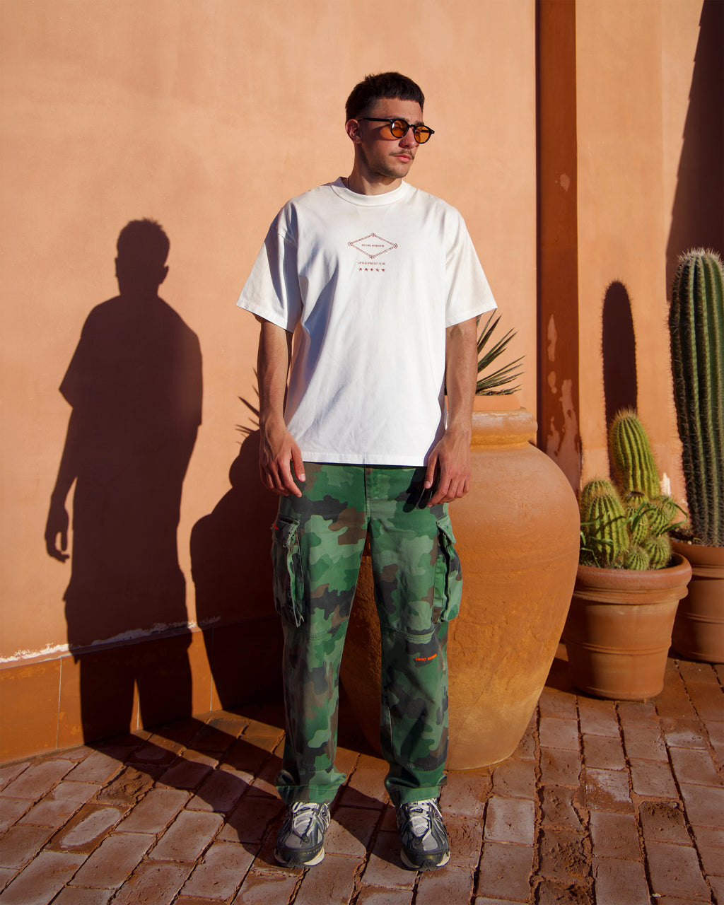 Desert T-Shirt - Rust Spray Cream