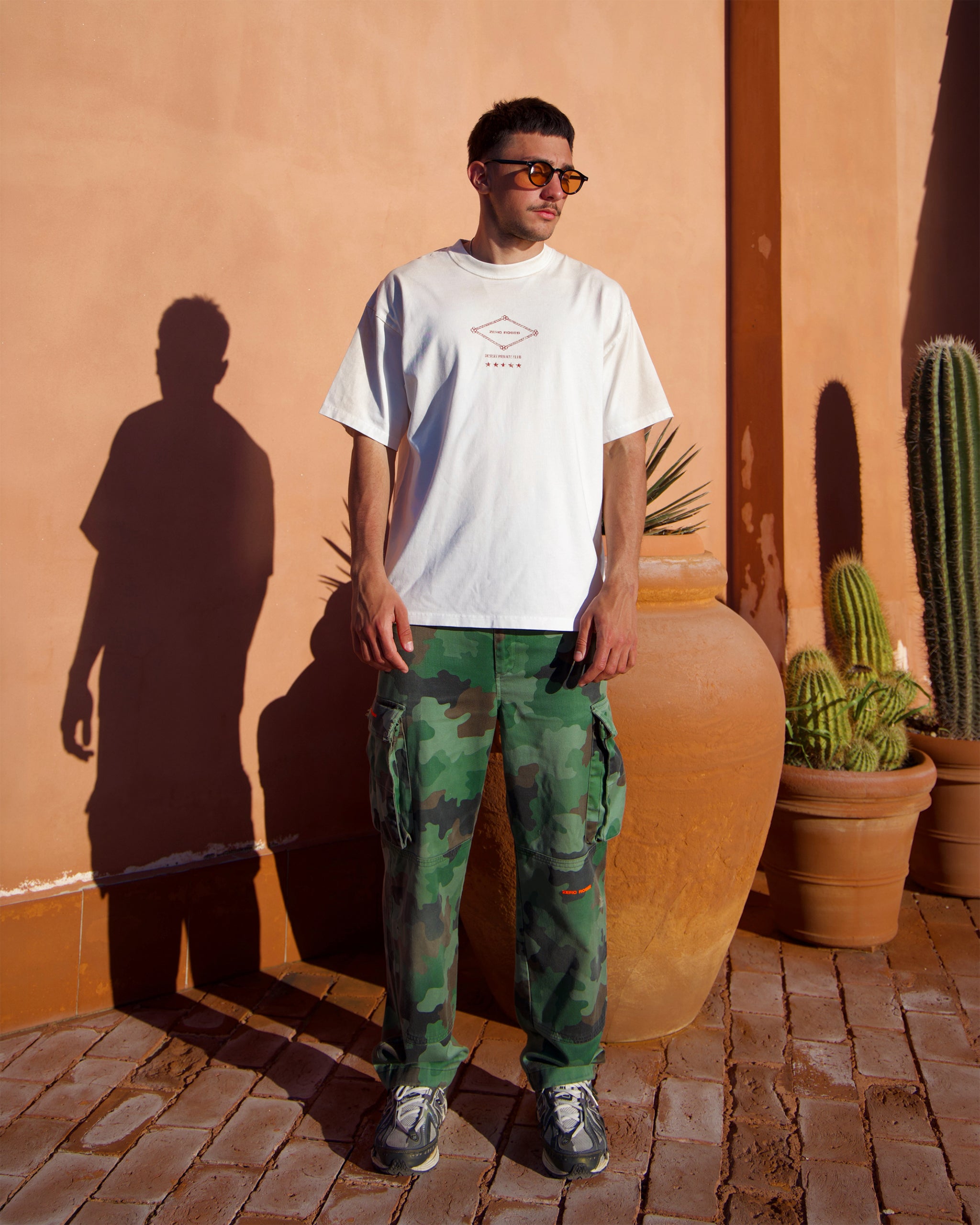 Desert T-Shirt - Rust Spray Cream