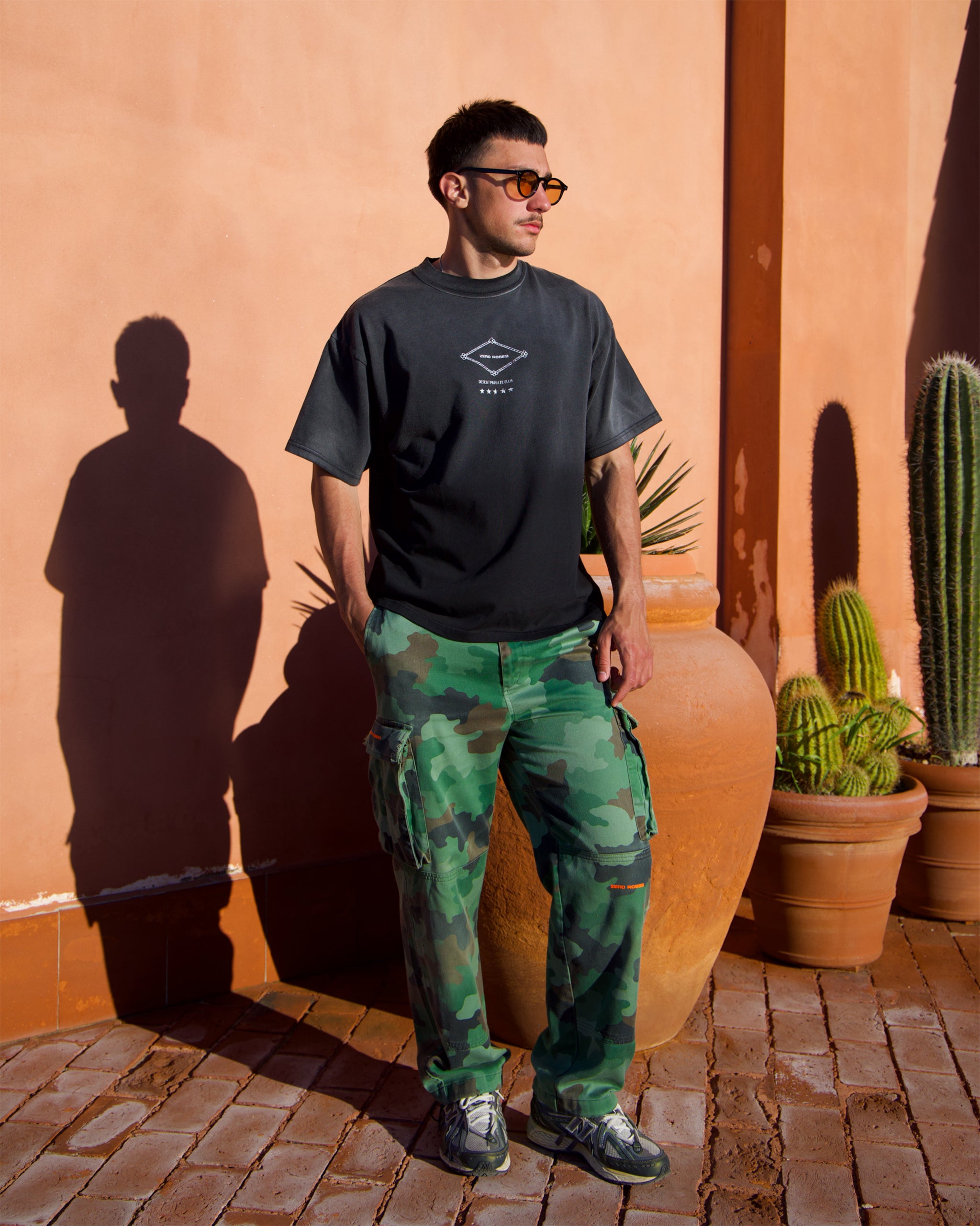 Desert T-Shirt - Sun Fade Black