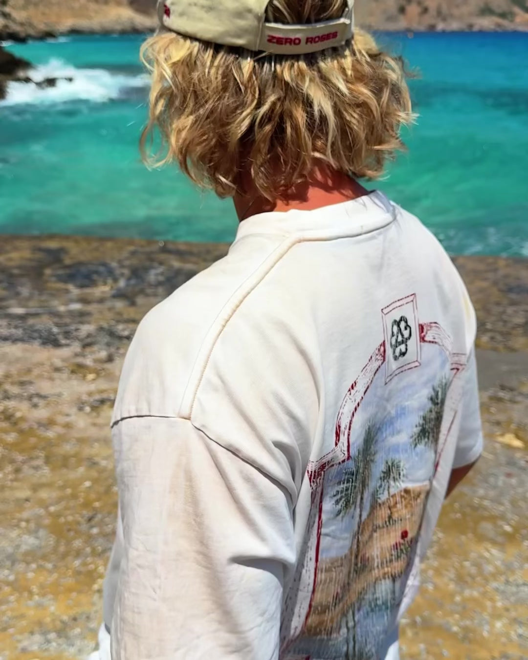 Desert T-Shirt - Rust Spray Cream